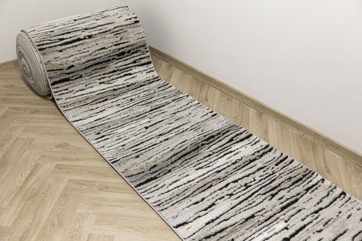 Chodnik Matara P179A sp.antra/l.grey Szay Paski szerokość 100 cm