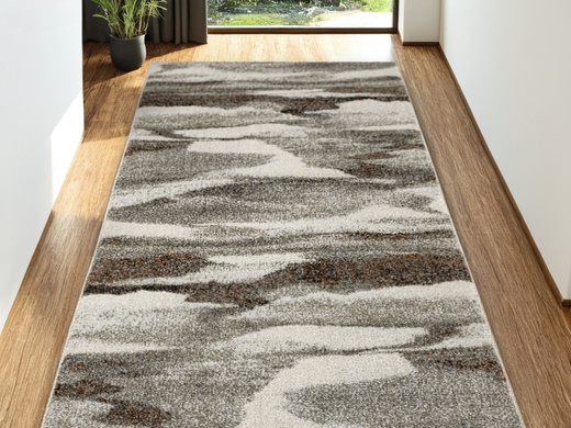 Chodnik N282A l.grey/d.grey Szary Brąz szerokość 100 cm