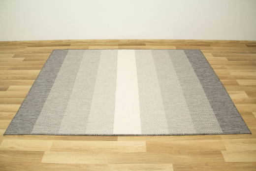 Dywan Dwustronny Sznurkowy Brussels 205248/10010 silver pasy Outdoor