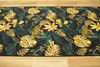 Chodnik Monstera gold/green Złoto Butelkowa Zieleń szerokość 150 cm