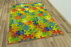 Wykładzina puzzle multicolor szerokość 2 m