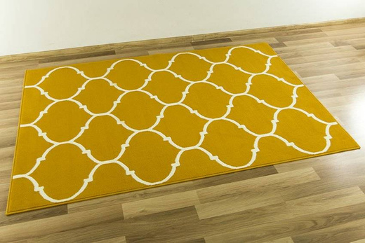 Dywan LUNA 502682/89955 mustard koniczyna