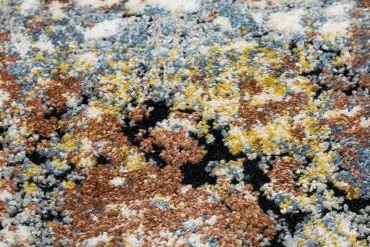 Dywan Bosa 8621A cream/somon Kremowy Miedziany Niebieski Abstrakcja