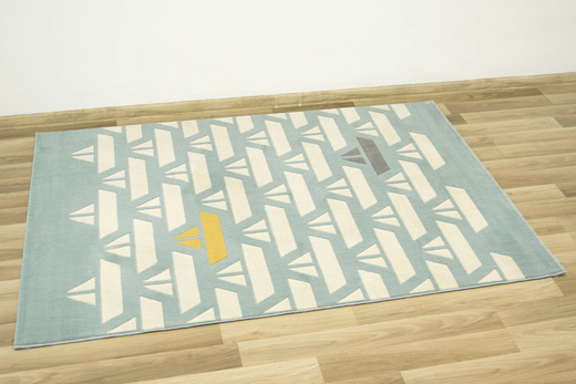 Dywan Dziecięcy Eldo 18411/32 Łódki Krem Turkus Miodowy