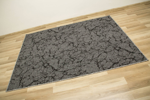 Wykładzina Marble 75 Ciemny Szary Czarny Marmur szerokość 4 m