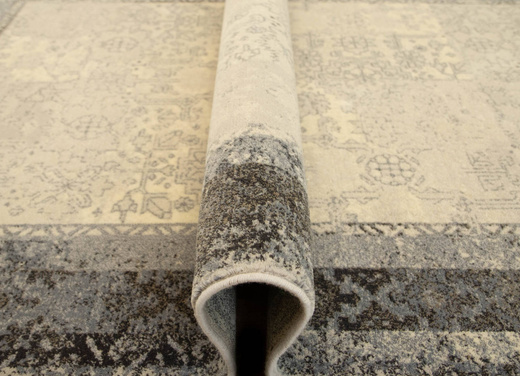 Wełniany Dywilan Moon Lumena Silver Szary Niebieski