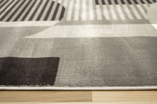 Dywan Victoria F322A grey/l.grey Geometria Antracyt Miodowy