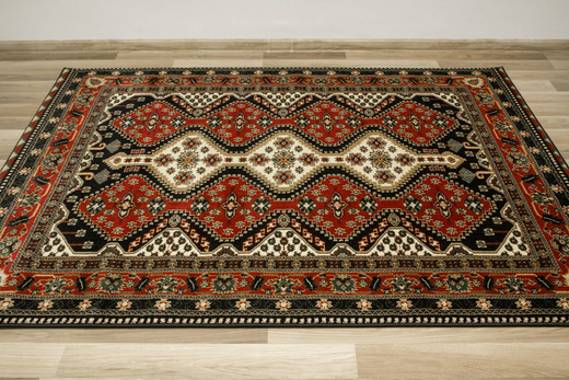 Dywan Ornamentowy Afgan 4358A black/red Czerwony Czarny Krem
