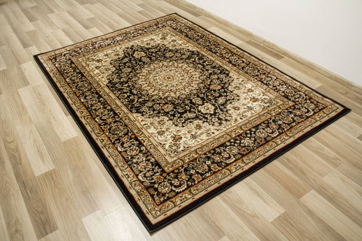 Dywan Super Rose 1874A black/black Czarny Brąz Beż