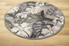 Okrągły Dywan Monstera Grey HD