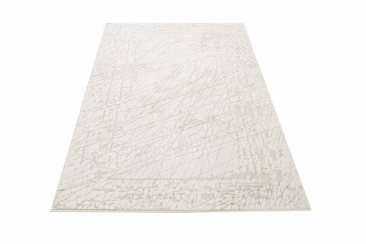 Lśniący Dywan Allora Plus F928A Cream/Cream Krem Marmur Ramka