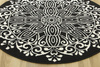 Okrągły Dywan Luna 503788/50944 black