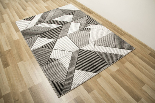 Dywan Amelia A632A grey/d.grey Szary Linie Paski Kreski