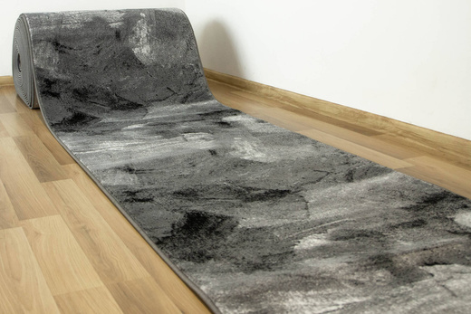 Chodnik Victoria B823A d.grey/l.grey Szary Czarny Przecierany szerokość 100 cm