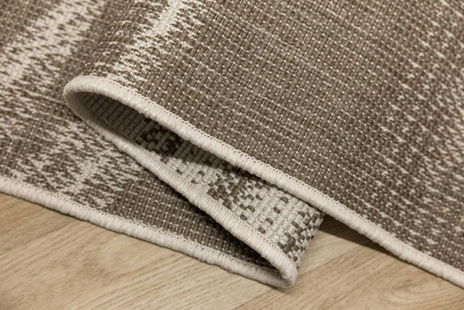 Dywan Dwustronny Sznurkowy Brussels 205768/10620 linen Jasny Beż Krem Liście Outdoor