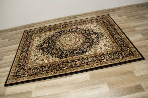 Dywan Super Rose 1874A black/black Czarny Brąz Beż