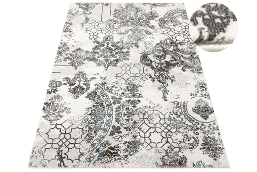 Dywan Argent 14721 U11 Blue Krem Szery Niebieski Ornament