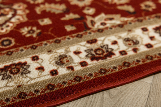 Chodnik Antypoślizgowy Antico 31 Bordo Ornament szerokość 80 cm