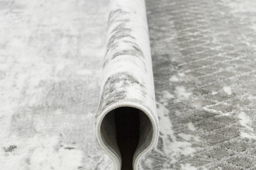 Dywan Felix 9319A l.grey/white Srebrzysty Szary Krem Romby Przecierany Beton