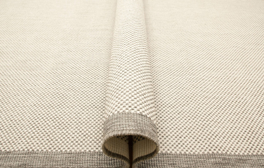 Dywan Dwustronny Sznurkowy Brussels 205014/10010 Silver Romby Kratka Outdoor