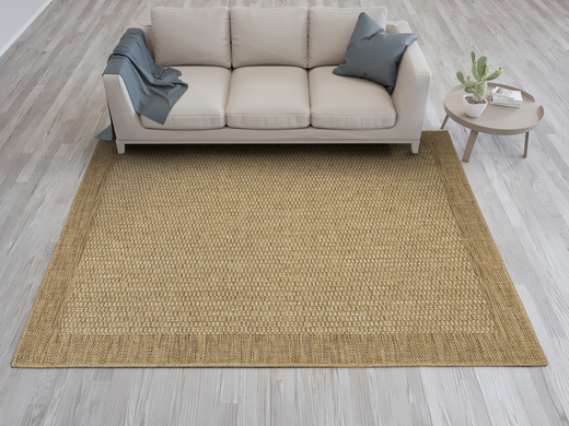 Dywan Sznurkowy Ella ST036A brown/brown Beż Brąz Ramka Outdoor