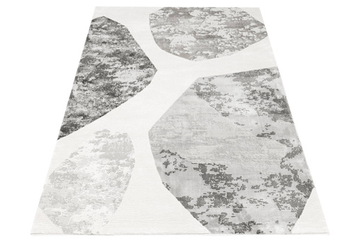 Dywan Verano H374A m.grey/grey Krem Szary Złoty Abstrakcja Kamyki