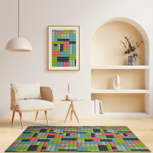 Dywan Klocki pastele
