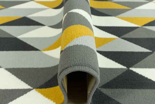 Chodnik luna 503652/89915 żółte trójkąty szerokość 60 cm