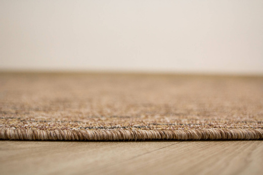 Wykładzina Pętelkowa Genewa 91 Brąz Beż Melanż Gruby Splot Prążki szerokość 4 m