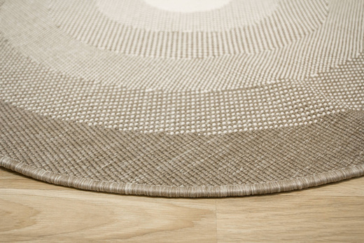 Okrągły Dwustronny Dywan Sznurkowy Brussels 2205195/10610 Linen Beż Krem Koła Outdoor