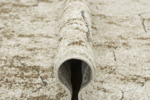 Chodnik Zer Lux 5762B Lśniący Beż Szary Piaskowiec szerokość 100 cm