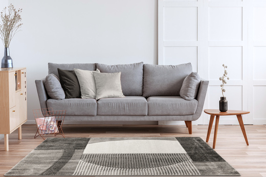 Dywan Kandy N372A m.grey/antraci Szary Grafit Fryz