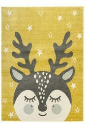 Dywan Emily Kids 5766A bone/yellow Złocisty Jelonek Gwiazdki