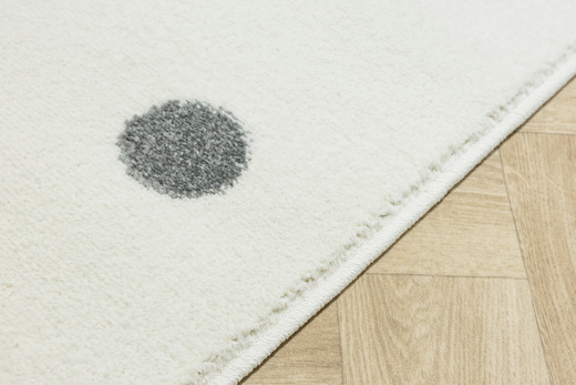 Dywan Dziecięcy C275A cream/lila Krem Kropki