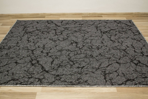 Wykładzina Marble 75 Ciemny Szary Czarny Marmur szerokość 4 m