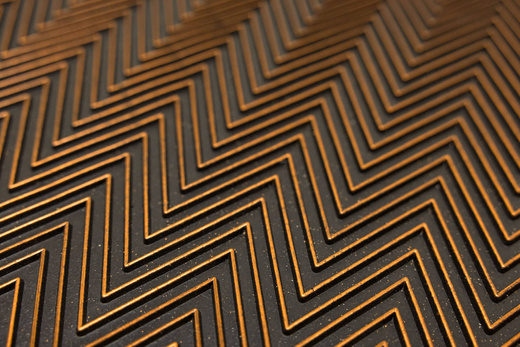 Wycieraczka gumowa kolor M58 dwustronna antypoślizgowa brąz czerń jodełka karo