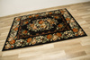 Dywan Afgan 4362A black/green Czarny Zielony Kwiaty