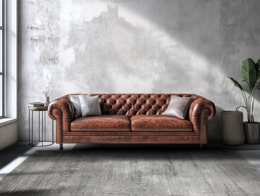 Dywan Nantes NT210G Grey/Grey Szary Krem Ornament