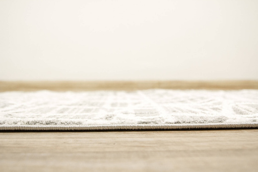 Chodnik Loris G162D cream/d.grey Stebrzysty Szary Krem szerokość 80 cm