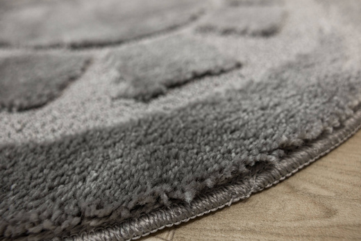 Dywanik Okrągły Łazienkowy Antypoślizgowy Ocean Szary