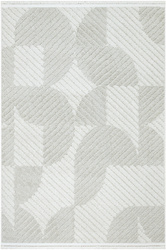 Dywan Milano 032 beige/cream Krem Kaszmir Geometria Frędzelki