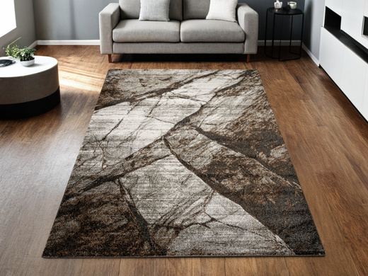 Dywan Ponte N889A d.brown/l.grey Brąz Szary Marmur