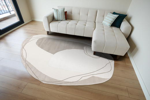 Dywan Selena GS001A Cream/Beige Szary Beżowy Krem Ksztalt