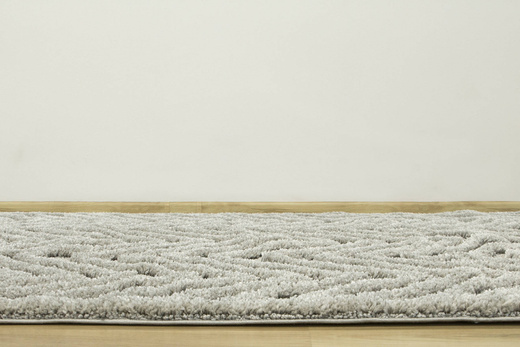 Dywan Berber 7059 l.grey Jasny Szary Jodełka 3D z frędzlami