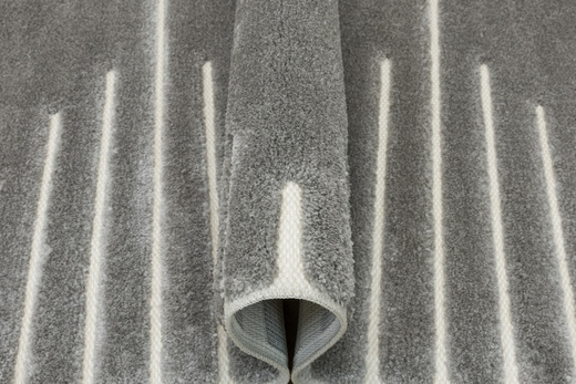 Dywan Shaggy Lula Soft IM43A CNFG4 Cream/Grey Szary Geometryczny Romby Kreski