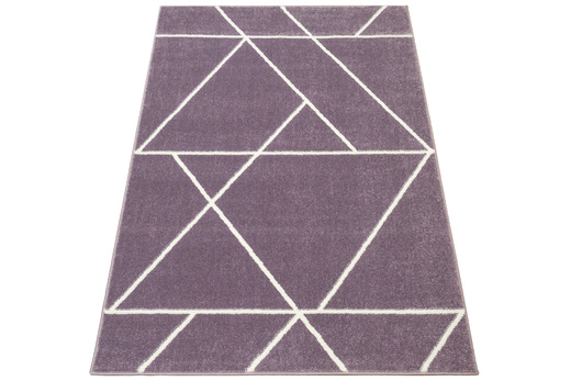 Dywan Dziecięcy Lima C877B lila/cream Fiolet Krem Trójkąty