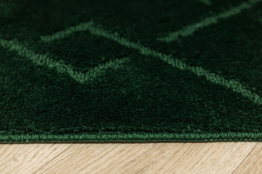 Komplet 2-częściowy Łazienkowy Moreno Green Butelkowa Zieleń Romby