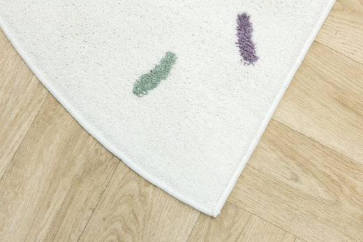 Dywan Półokrągły Dziecięcy Lima M039A cream/blue Krem Kreski