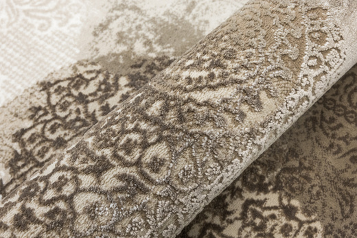 Okrągły Dywan Galya GAK11A brown/brown Beż Krem Boutique