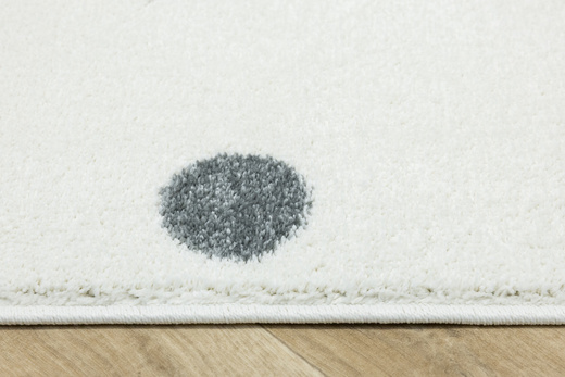 Dywan Dziecięcy Lima C275A cream/lila Krem Kropki